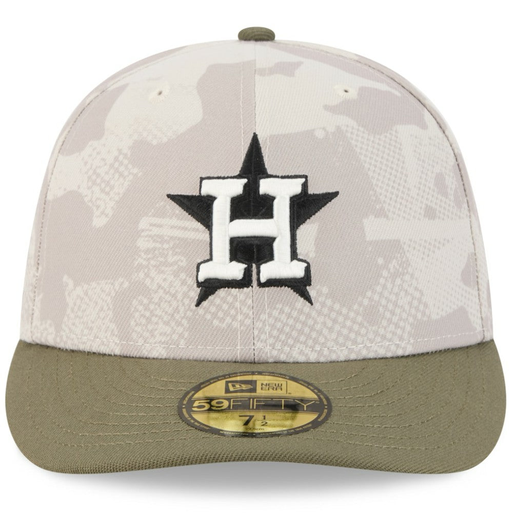 Houston Astros New Era 2025 Armed Forces Day 59FIFTY Fitted Hat - Light Beige/Olive - New Era Discount