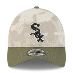 Chicago White Sox New Era 2025 Armed Forces Day 9TWENTY Adjustable Hat - Light Beige/Olive - New Era on Sale