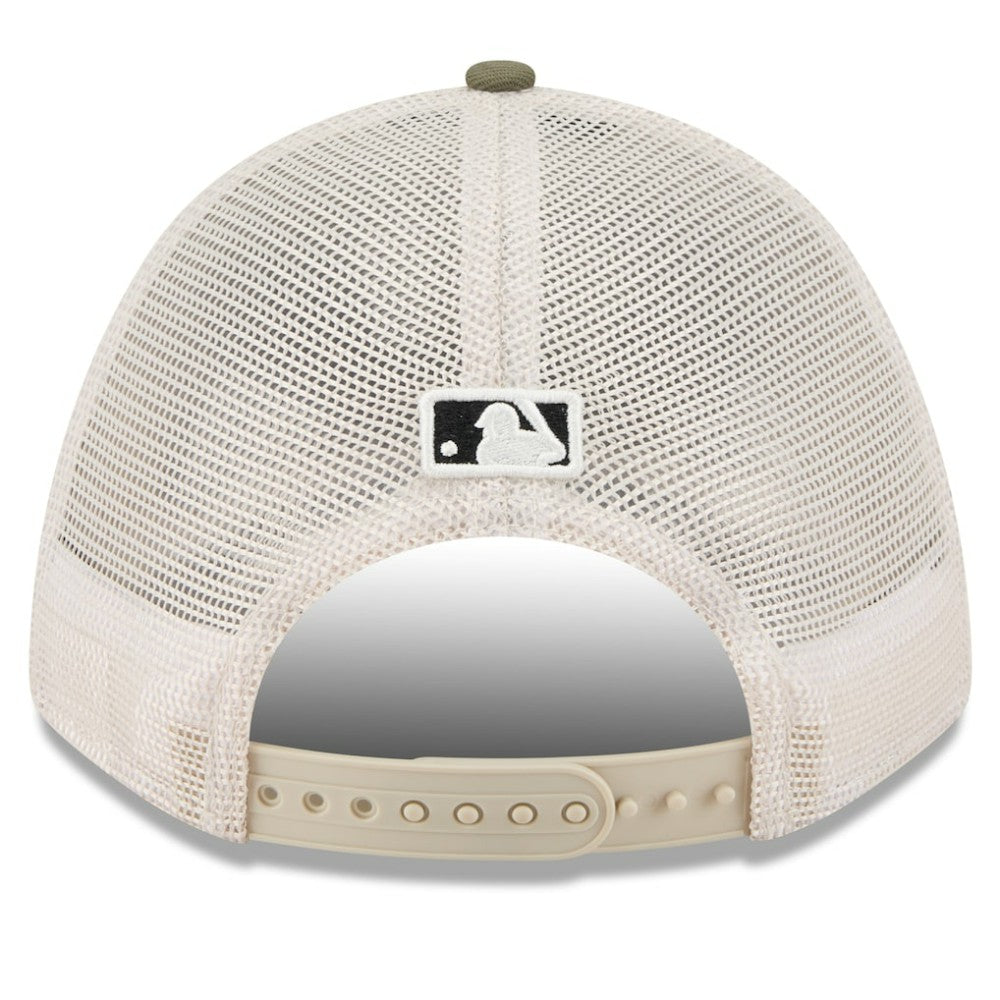 San Francisco Giants New Era 2025 Armed Forces Day 9FORTY M-Crown A-Frame Adjustable Hat - Light Beige/Olive - New Era Sale