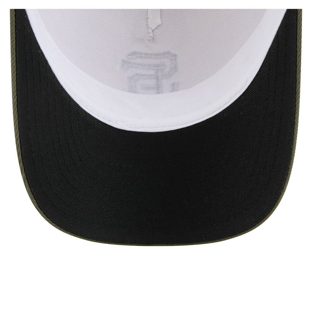 San Francisco Giants New Era 2025 Armed Forces Day 9FORTY M-Crown A-Frame Adjustable Hat - Light Beige/Olive - New Era Sale