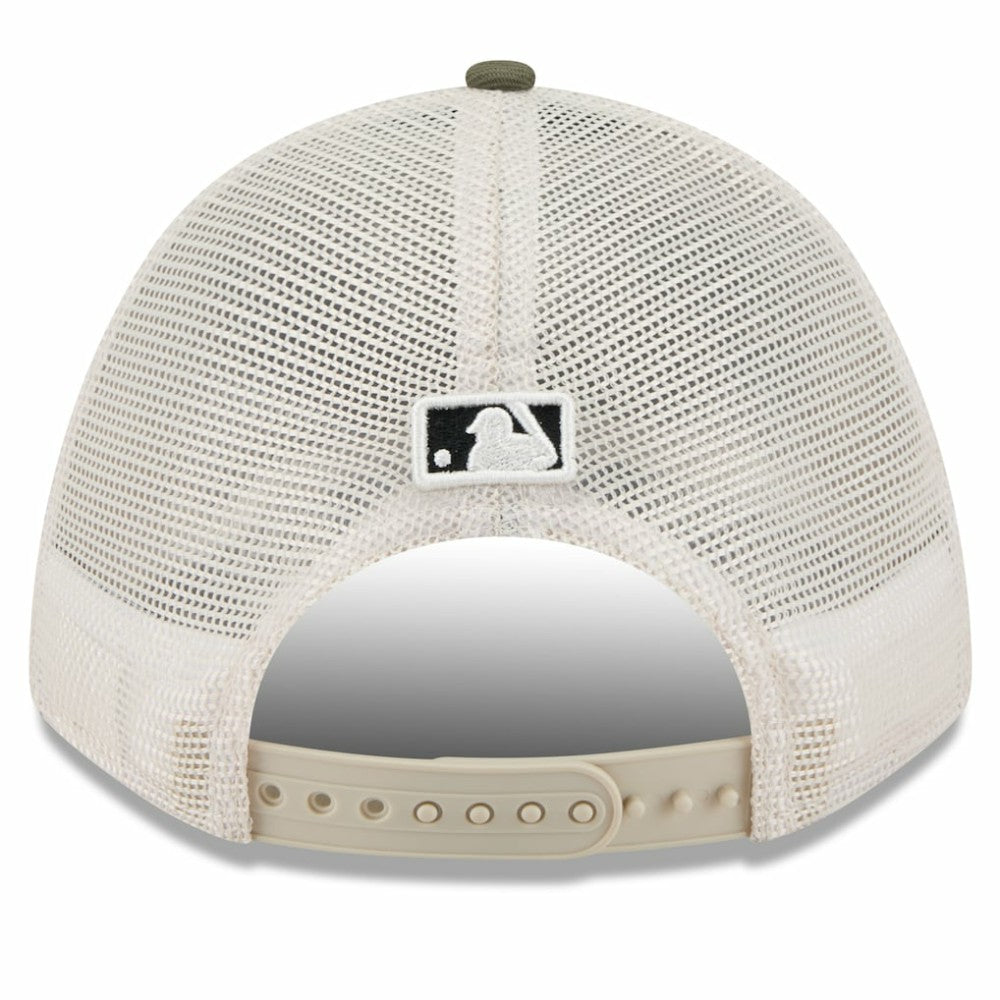 Houston Astros New Era 2025 Armed Forces Day 9FORTY M-Crown A-Frame Adjustable Hat - Light Beige/Olive - New Era Discount