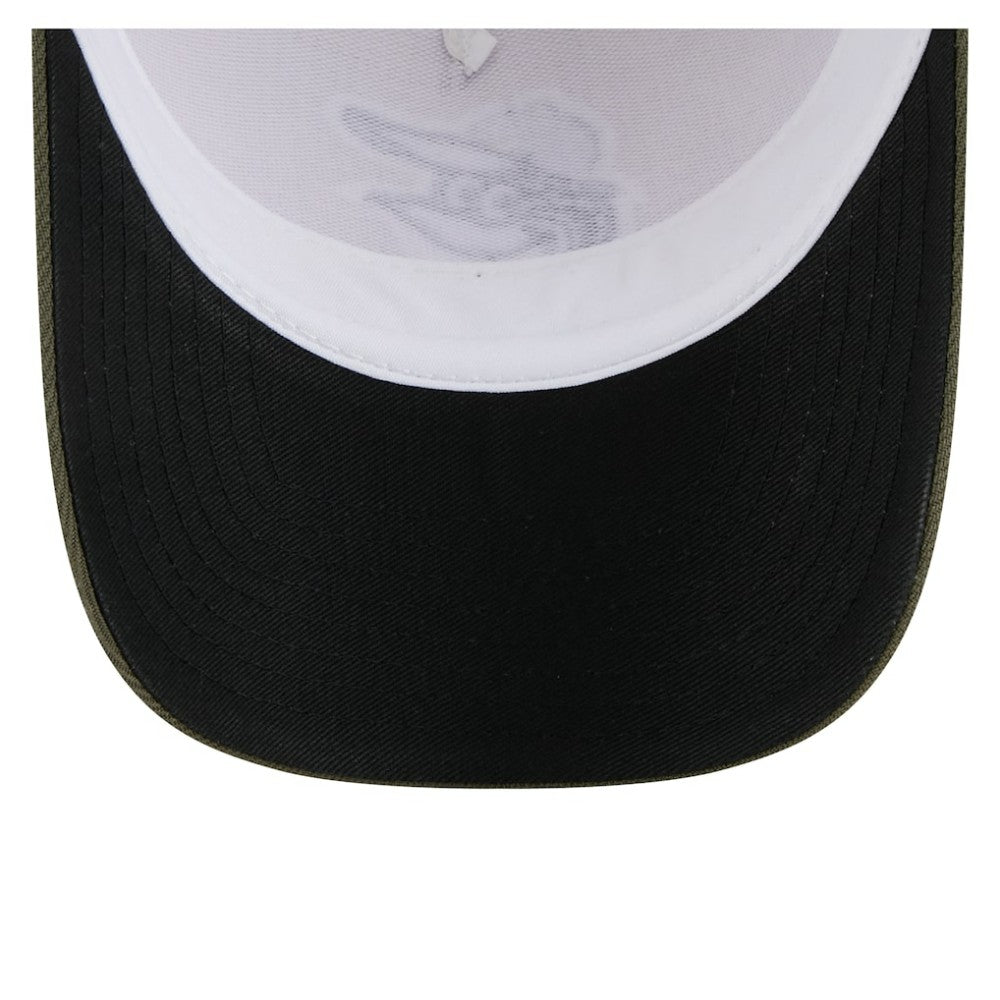 Baltimore Orioles New Era 2025 Armed Forces Day 9FORTY M-Crown A-Frame Adjustable Hat - Light Beige/Olive - New Era Lifestyle