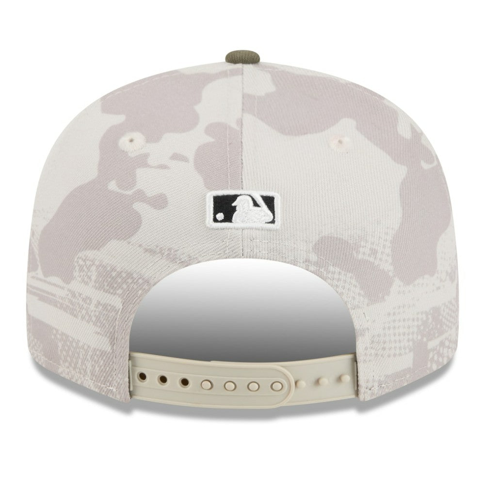 Chicago White Sox New Era 2025 Armed Forces Day Split Panel 9FIFTY Snapback Hat - Light Beige/Olive - New Era Discount