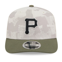 Pittsburgh Pirates New Era 2025 Armed Forces Day 9SEVENTY Stretch-Snap Hat - Light Beige/Olive - New Era Online