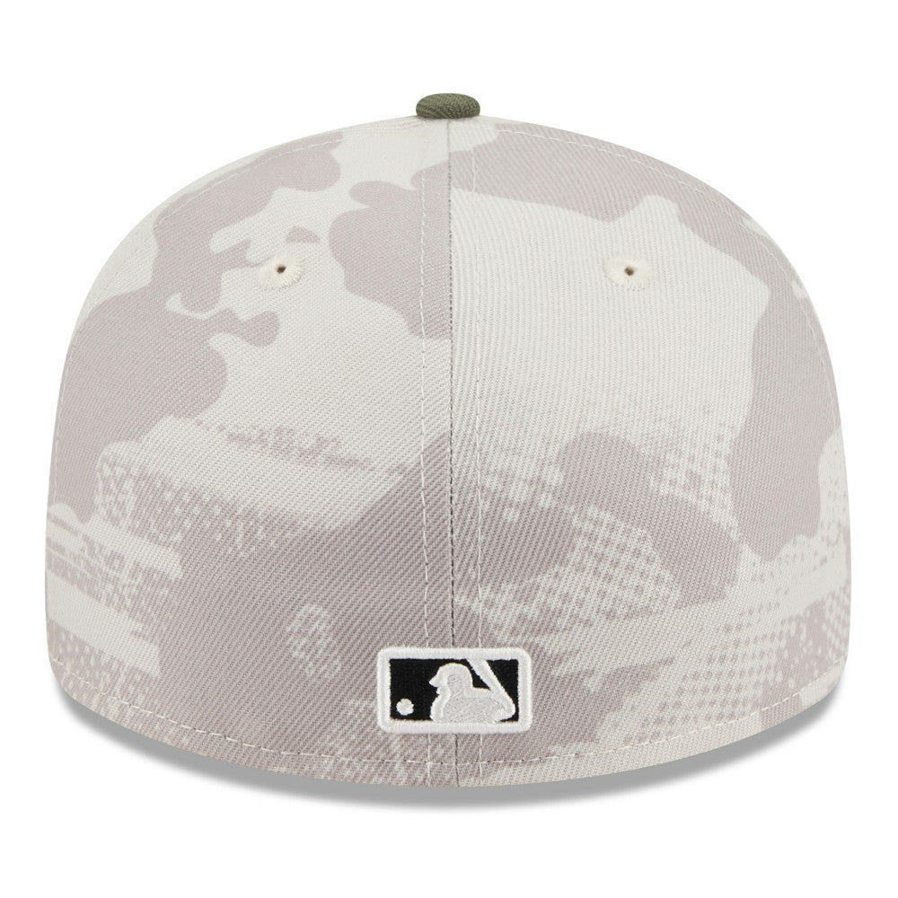 Los Angeles Dodgers New Era 2025 Armed Forces Day Low Profile 59FIFTY Fitted Hat - Light Beige/Olive - New Era on Sale