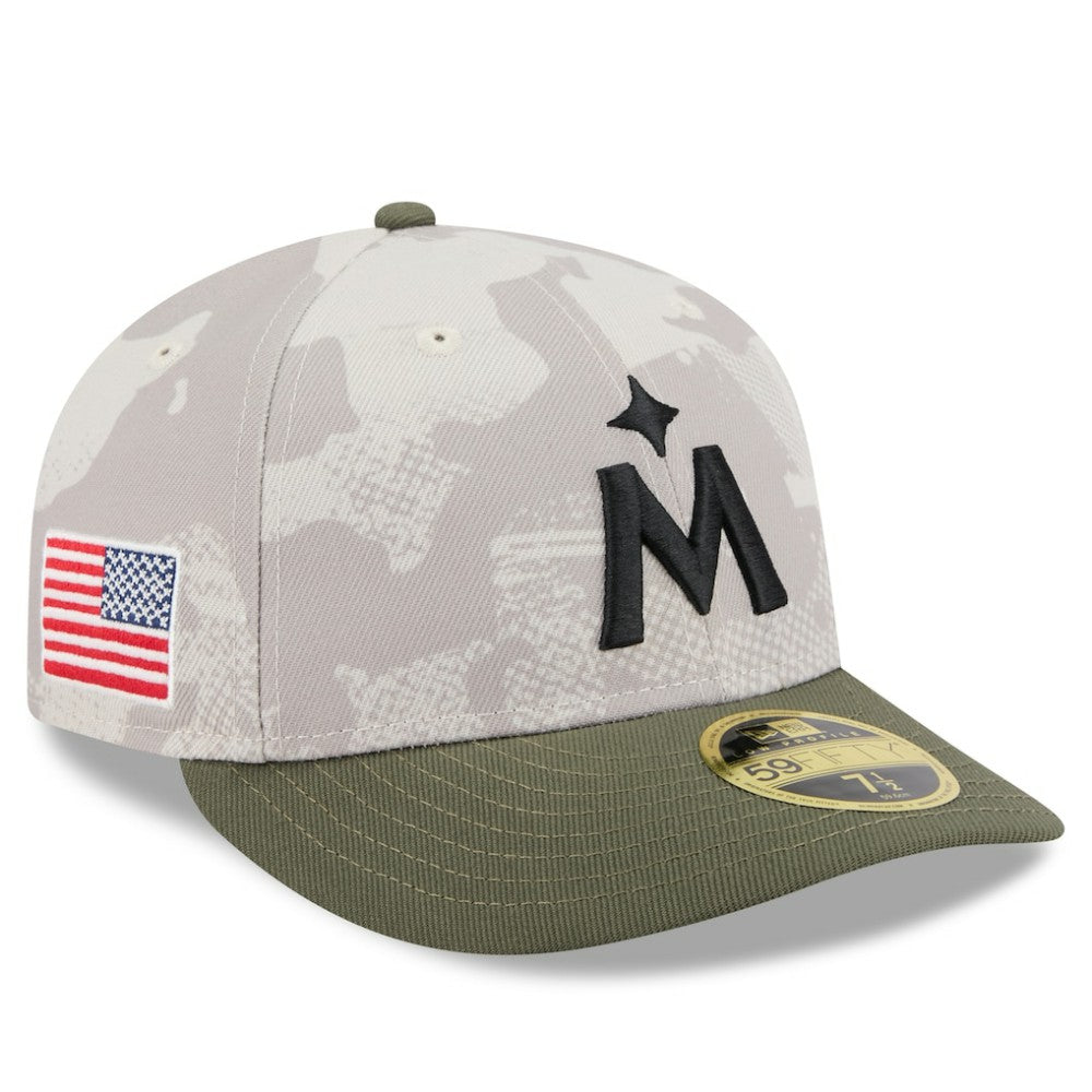 Minnesota Twins New Era 2025 Armed Forces Day Low Profile 59FIFTY Fitted Hat - Light Beige/Olive - New Era Sale