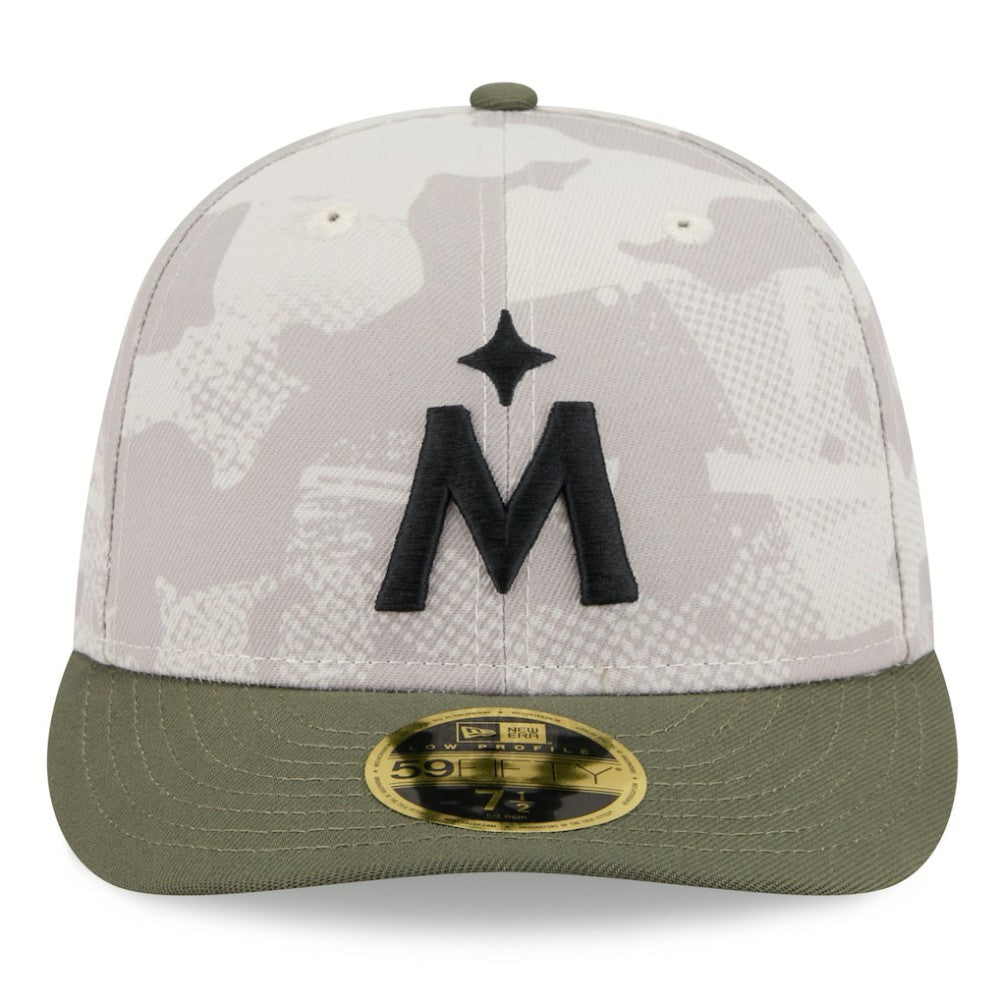 Minnesota Twins New Era 2025 Armed Forces Day Low Profile 59FIFTY Fitted Hat - Light Beige/Olive - New Era Sale