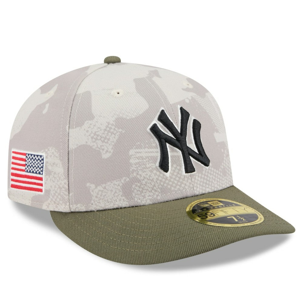 New York Yankees New Era 2025 Armed Forces Day Low Profile 59FIFTY Fitted Hat - Light Beige/Olive - New Era Sale