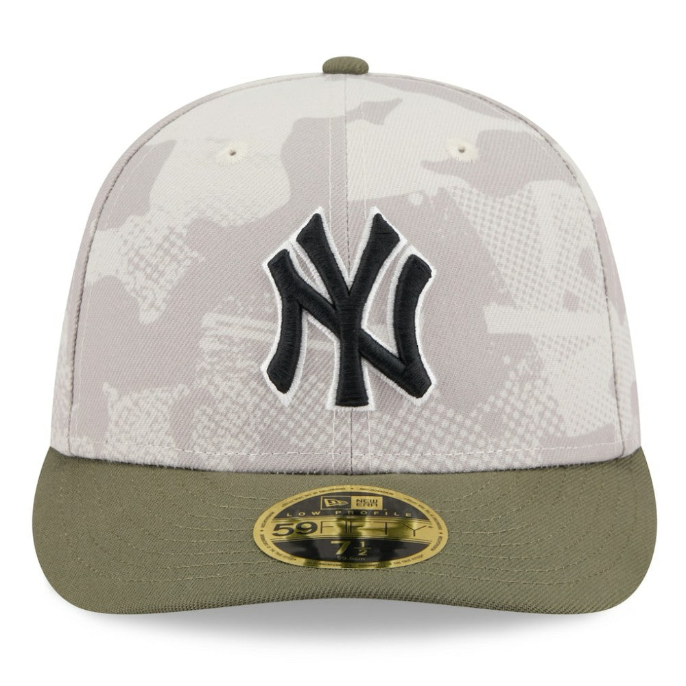 New York Yankees New Era 2025 Armed Forces Day Low Profile 59FIFTY Fitted Hat - Light Beige/Olive - New Era Sale