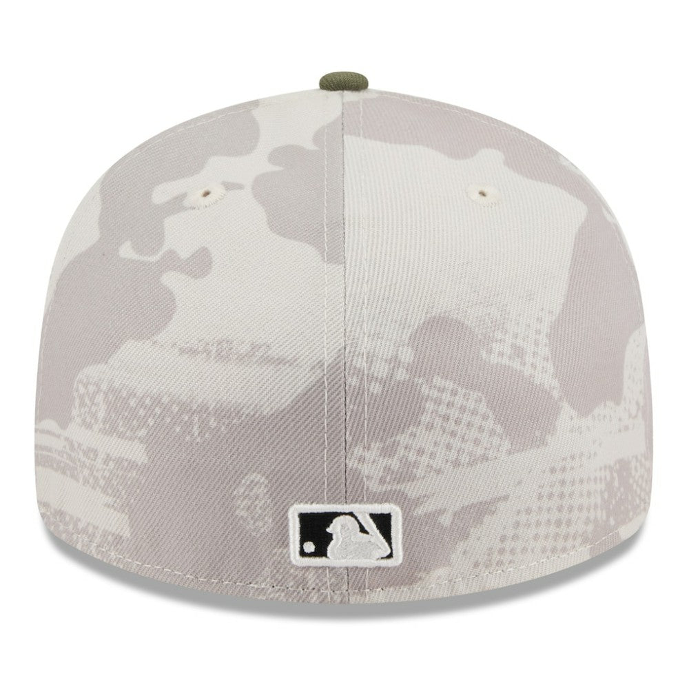 Tampa Bay Rays New Era 2025 Armed Forces Day Low Profile 59FIFTY Fitted Hat - Light Beige/Olive - New Era Discount