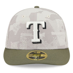 Texas Rangers New Era 2025 Armed Forces Day Low Profile 59FIFTY Fitted Hat - Light Beige/Olive - New Era on Sale