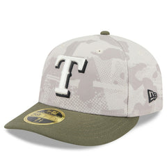 Texas Rangers New Era 2025 Armed Forces Day Low Profile 59FIFTY Fitted Hat - Light Beige/Olive - New Era on Sale