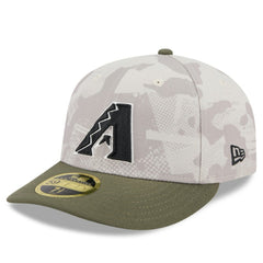 Arizona Diamondbacks New Era 2025 Armed Forces Day Low Profile 59FIFTY Fitted Hat - Light Beige/Olive - New Era Sale