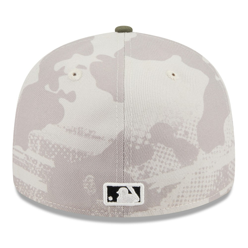 Kansas City Royals New Era 2025 Armed Forces Day Low Profile 59FIFTY Fitted Hat - Light Beige/Olive - New Era Lifestyle