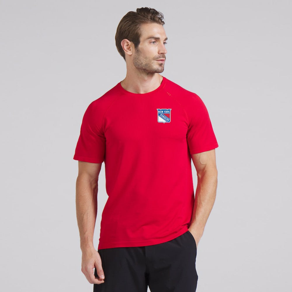 New York Rangers lululemon Metal Vent Tech Short-Sleeve Shirt - True Red - NHL 202165033