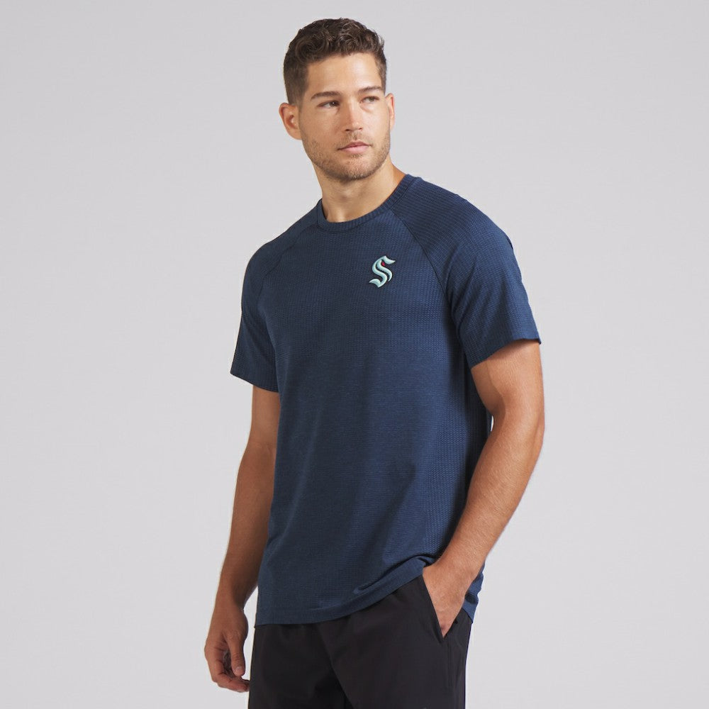 Seattle Kraken lululemon Metal Vent Tech Short-Sleeve Shirt - Mineral Blue - NHL 202165035