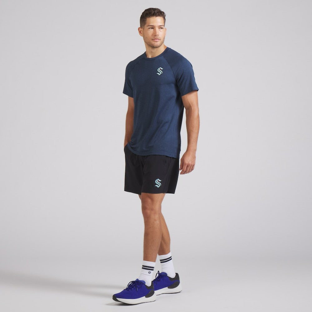 Seattle Kraken lululemon Metal Vent Tech Short-Sleeve Shirt - Mineral Blue - NHL 202165035