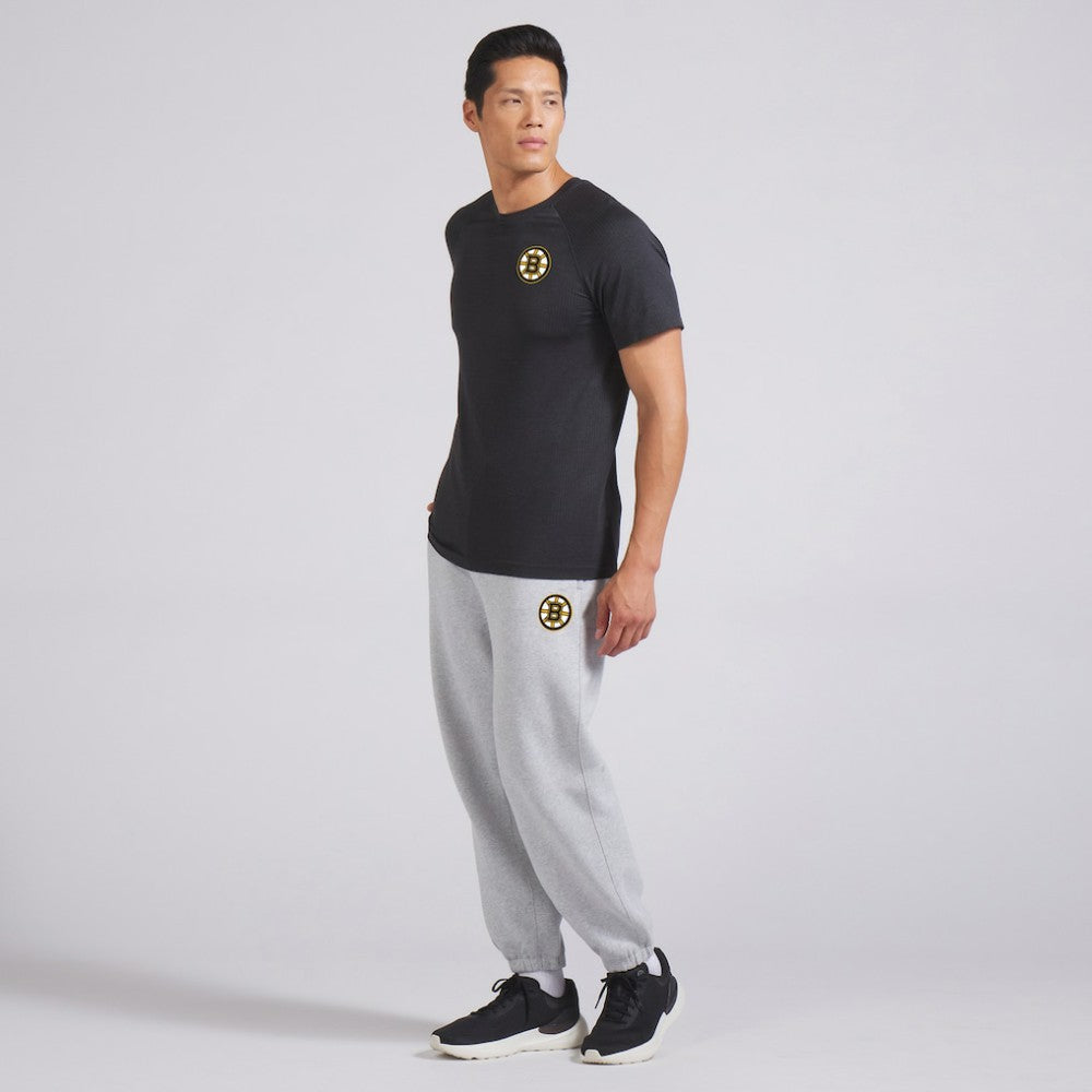 Boston Bruins lululemon Metal Vent Tech Short-Sleeve Shirt - Graphite Grey - NHL 202165043