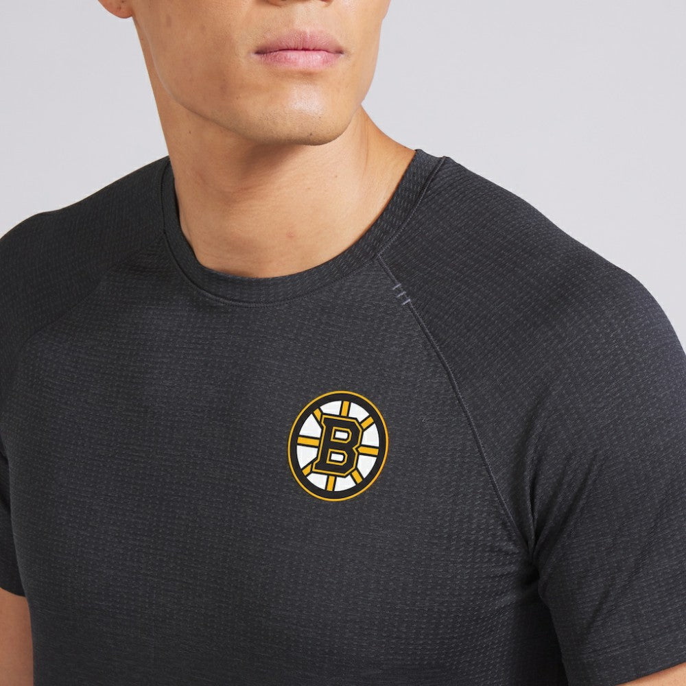 Boston Bruins lululemon Metal Vent Tech Short-Sleeve Shirt - Graphite Grey - NHL 202165043