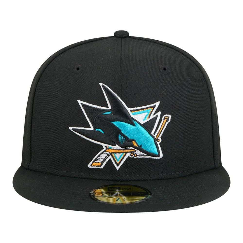 San Jose Sharks New Era Core 59FIFTY Fitted Hat - Black - NHL 202165688