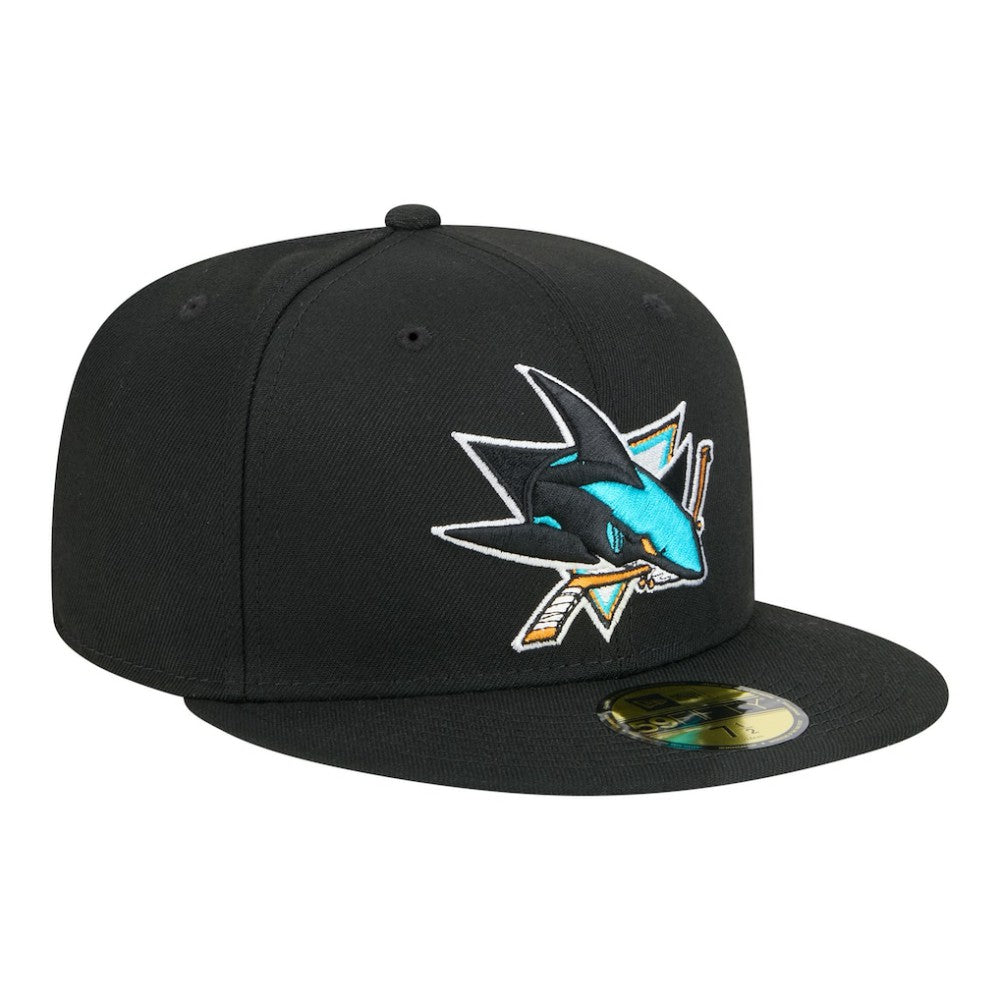 San Jose Sharks New Era Core 59FIFTY Fitted Hat - Black - NHL 202165688
