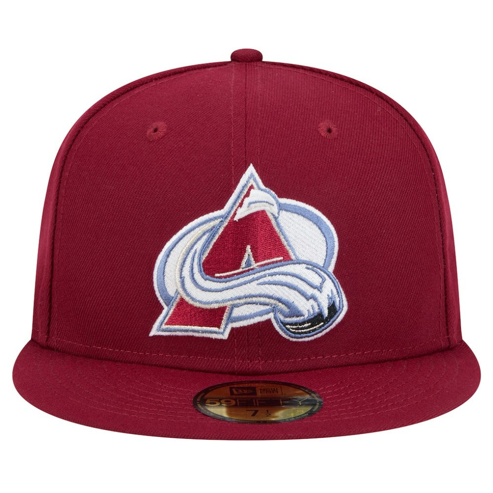 Colorado Avalanche New Era Core 59FIFTY Fitted Hat - Burgundy - NHL 202165710