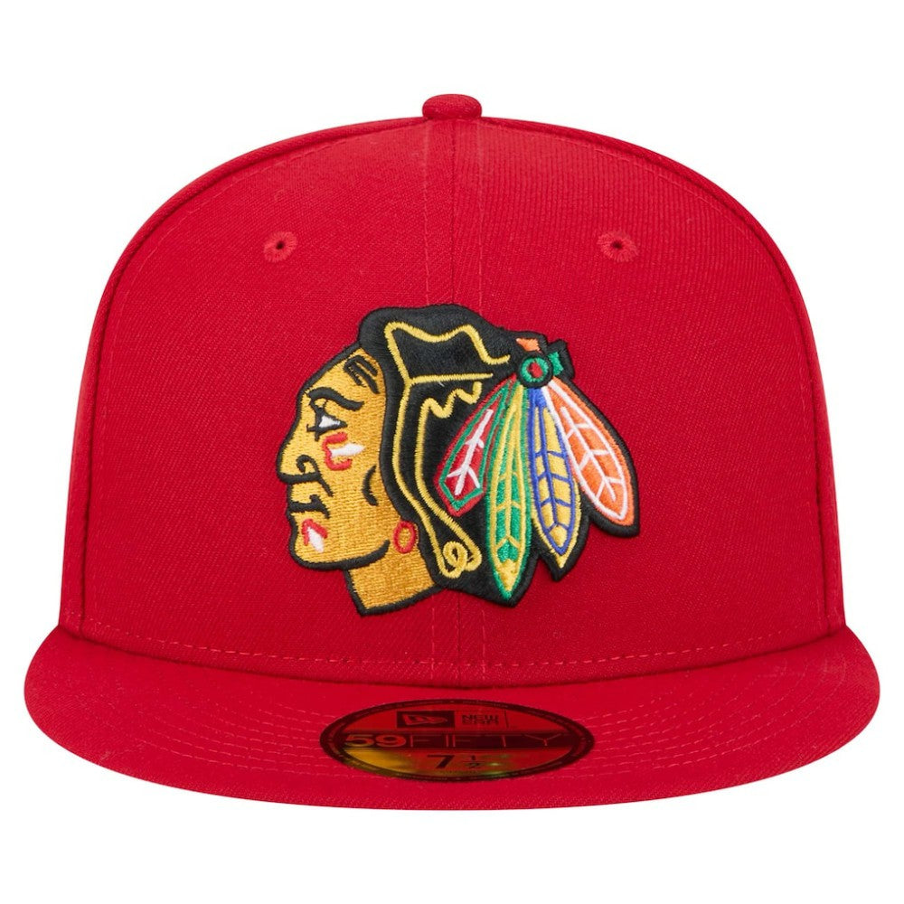 Chicago Blackhawks New Era Core 59FIFTY Fitted Hat - Red - NHL 202165712