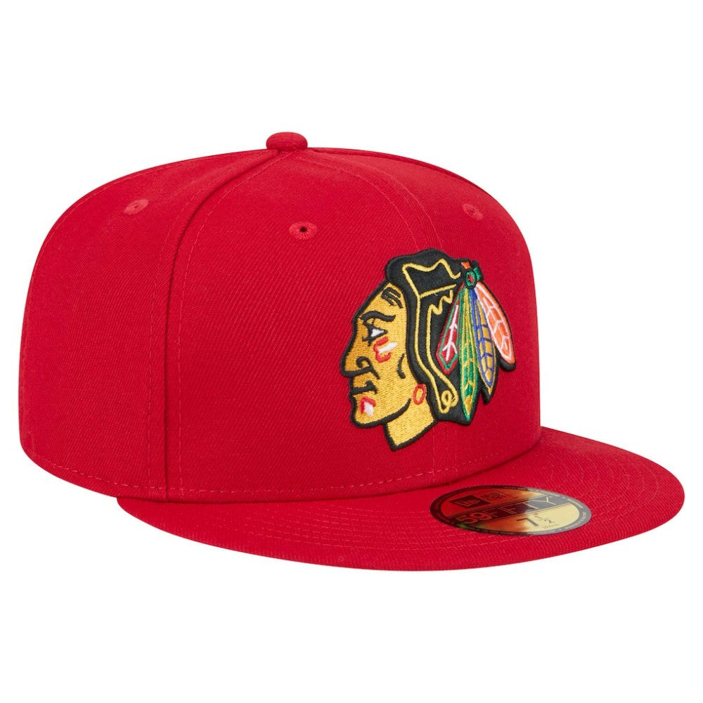 Chicago Blackhawks New Era Core 59FIFTY Fitted Hat - Red - NHL 202165712