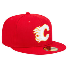 Calgary Flames New Era Core 59FIFTY Fitted Hat - Red - NHL 202165714