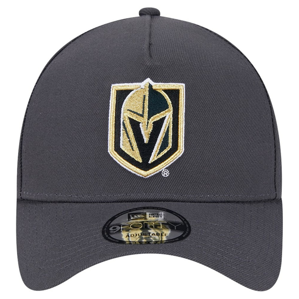 Vegas Golden Knights New Era Core A-Frame 9FORTY Adjustable Hat - Gray - NHL 202165735