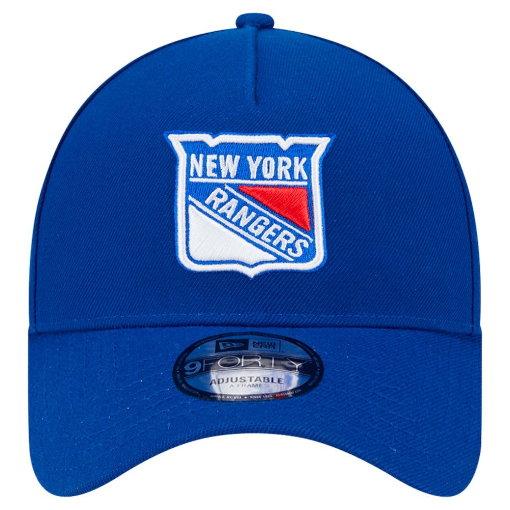 New York Rangers New Era Core A-Frame 9FORTY Adjustable Hat - Blue - NHL 202165744