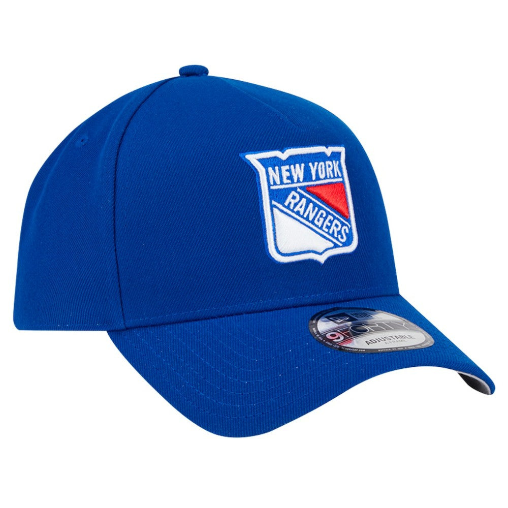 New York Rangers New Era Core A-Frame 9FORTY Adjustable Hat - Blue - NHL 202165744