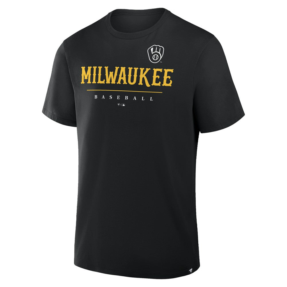 Milwaukee Brewers Fanatics Color Pop Legacy Clubhouse T-Shirt - Black - Fanatics Discount