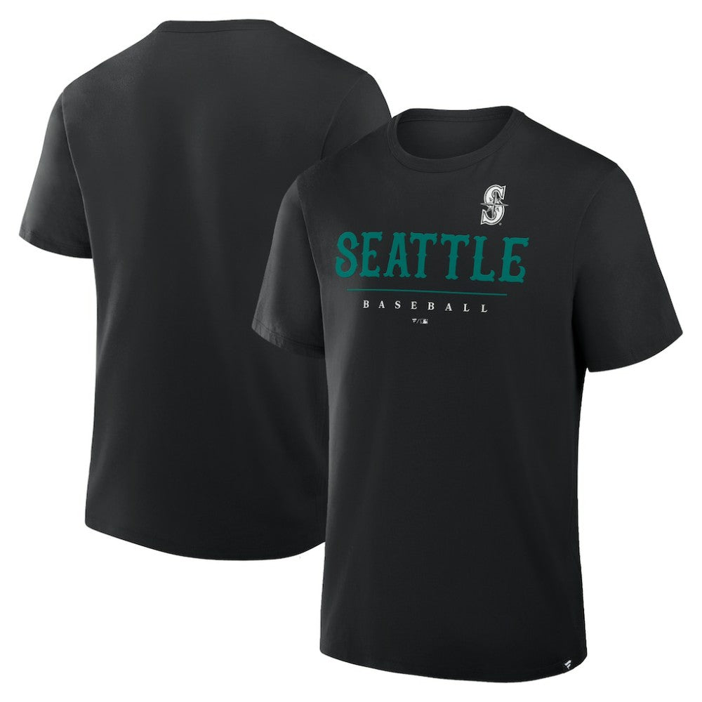 Seattle Mariners Fanatics Color Pop Legacy Clubhouse T-Shirt - Black - Fanatics Sale