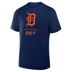 Detroit Tigers Fanatics Clubhouse Legacy Side Swipe T-Shirt - Navy - Fanatics Sale