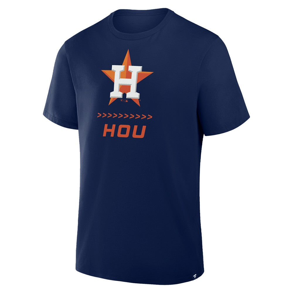 Houston Astros Fanatics Clubhouse Legacy Side Swipe T-Shirt - Navy - Fanatics Lifestyle