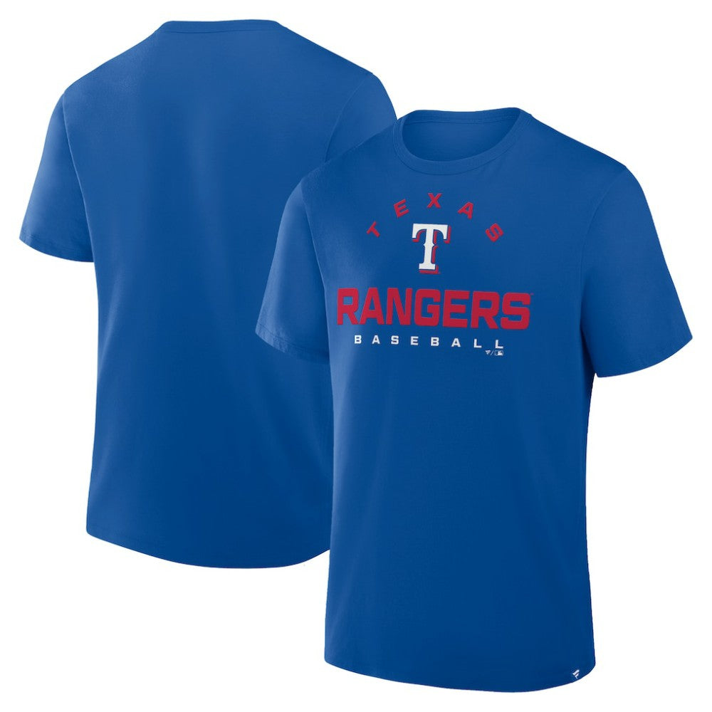 Texas Rangers Fanatics Clubhouse Legacy Primary Play T-Shirt - Royal - Fanatics Online