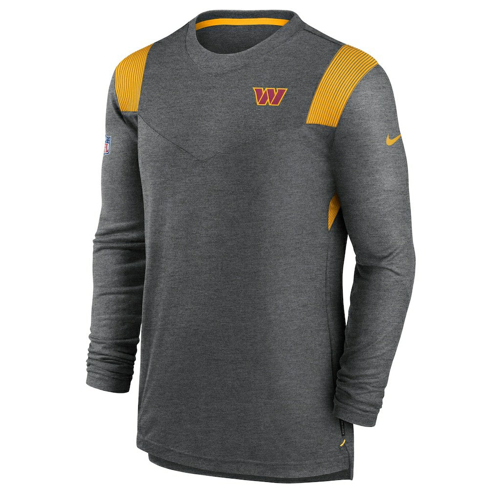 Nike Washington Commanders Player Performance Long Sleeve T-Shirt Heather Charcoal