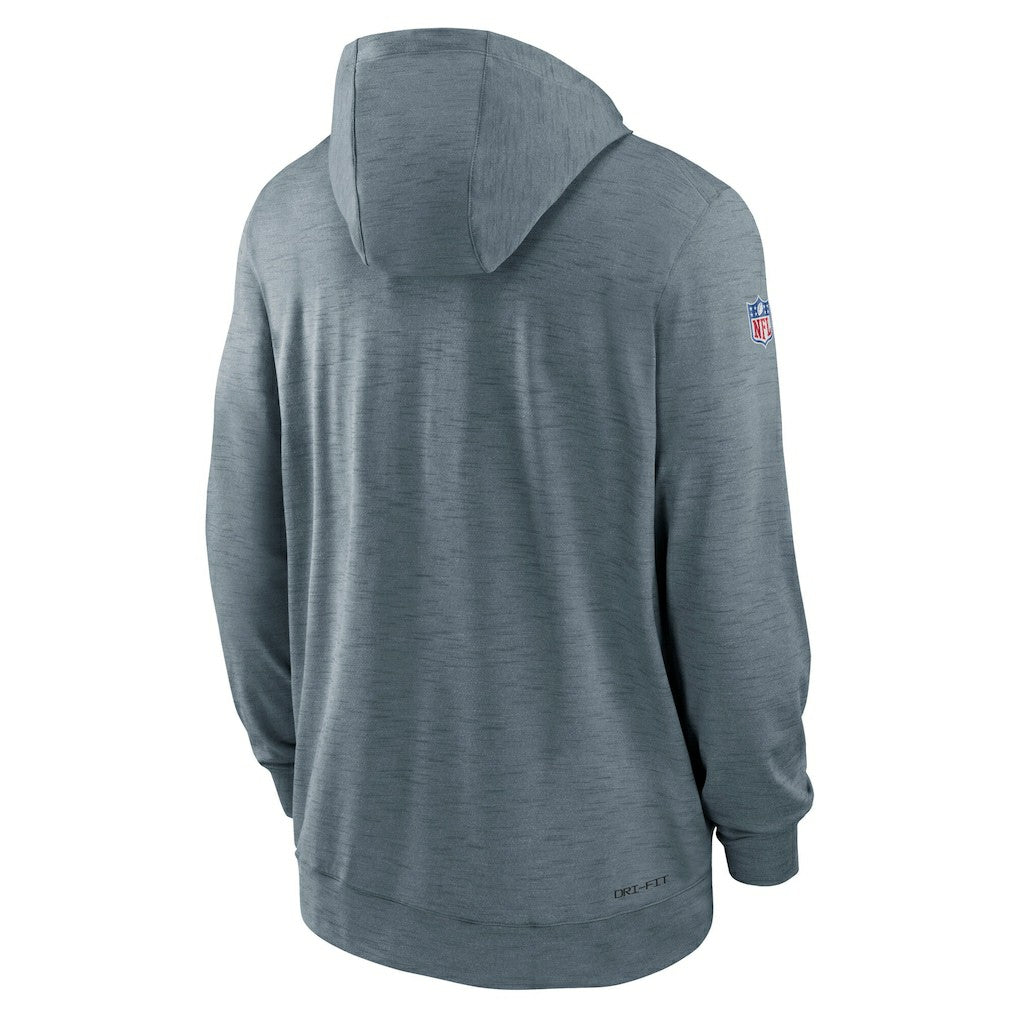 Nike Minnesota Vikings 2022/23 Sideline Pop Performance Full-Zip Hoodie Gray