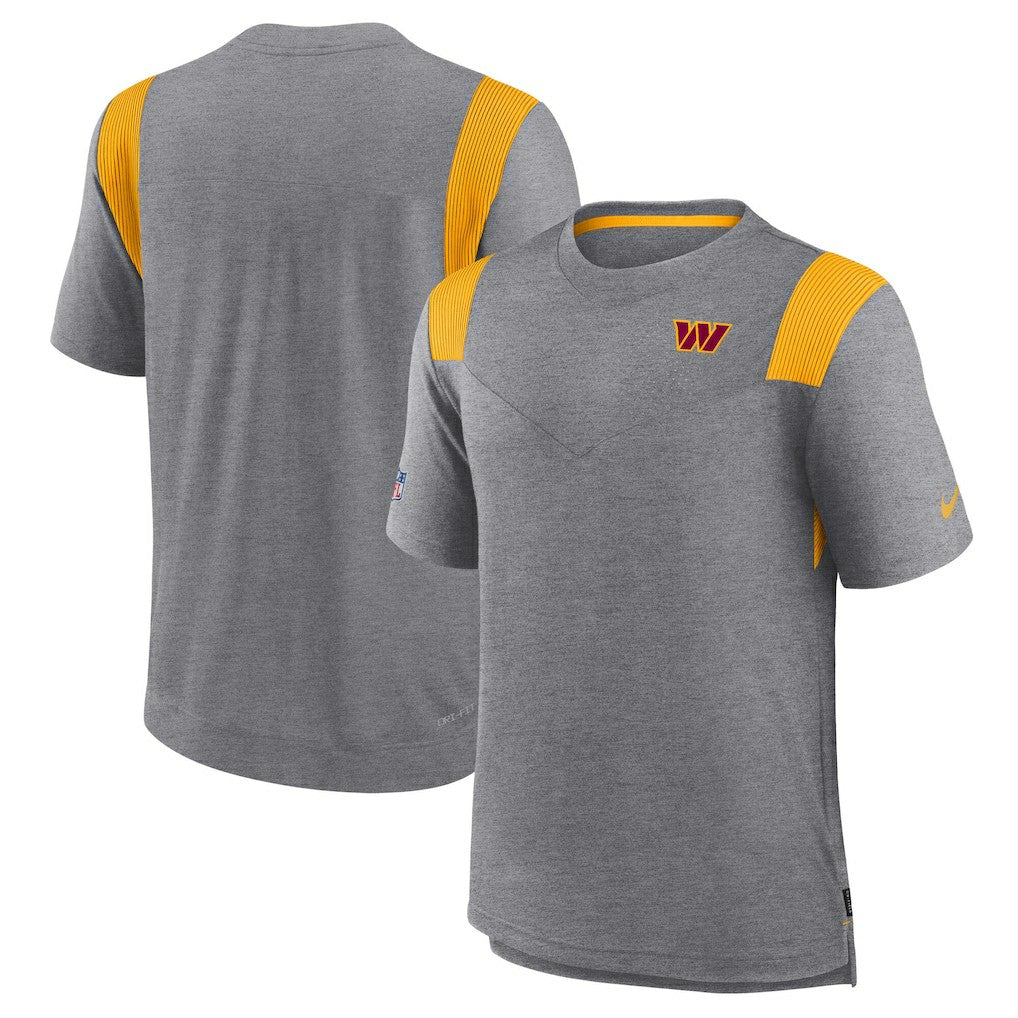 Nike Washington Commanders Sideline Tonal Logo Performance Player T-Shirt Charcoal
