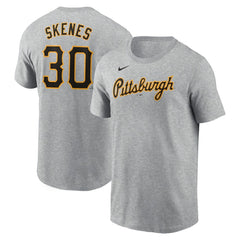 Paul Skenes Pittsburgh Pirates Nike Fuse Name & Number T-Shirt - Heather Gray - Nike Sale