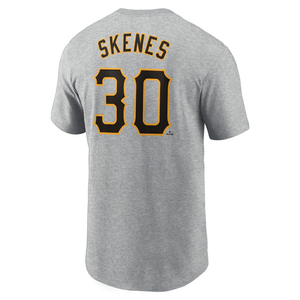 Paul Skenes Pittsburgh Pirates Nike Fuse Name & Number T-Shirt - Heather Gray - Nike Sale