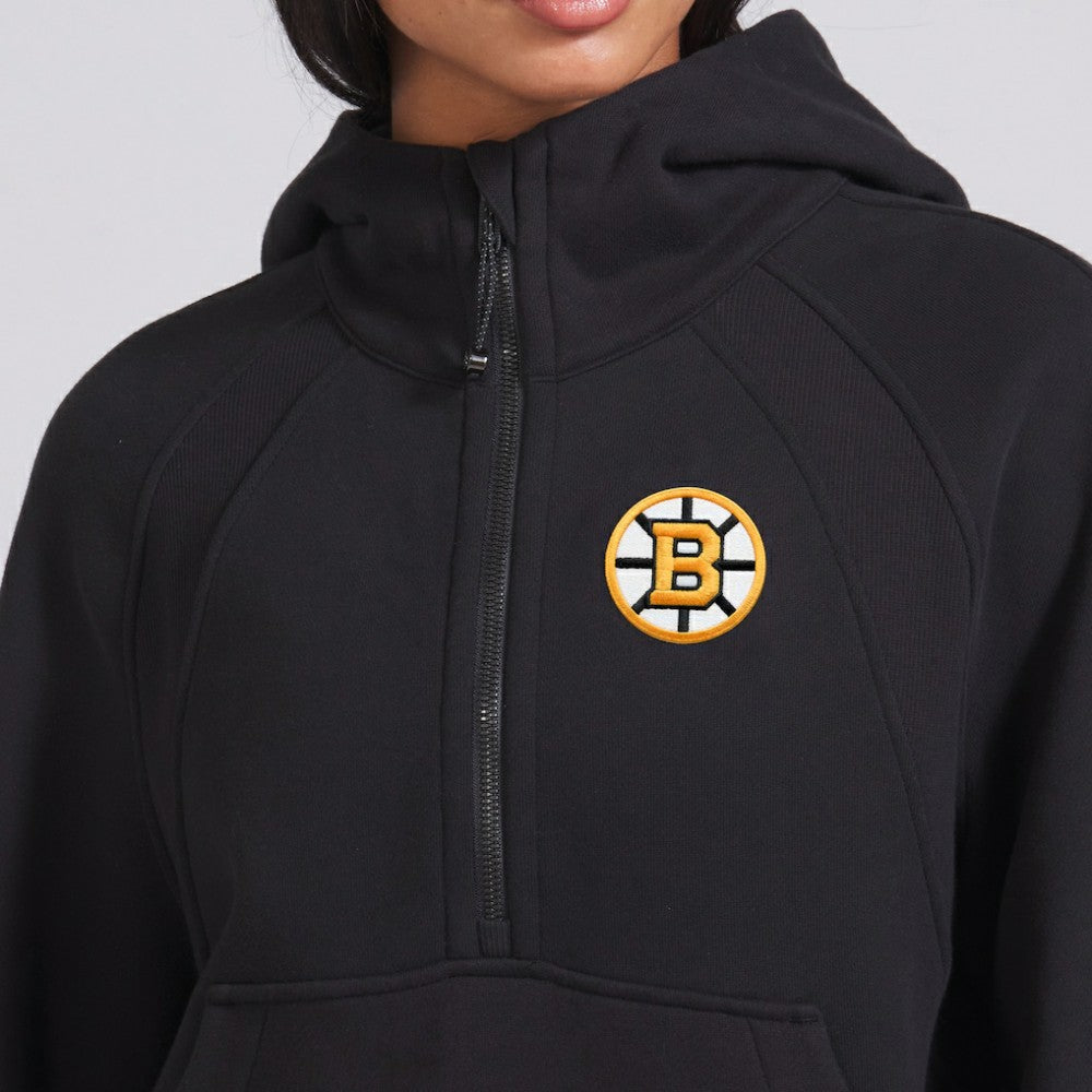 Boston Bruins lululemon Women's Scuba Oversized Half-Zip Hoodie - Black - NHL 202168468