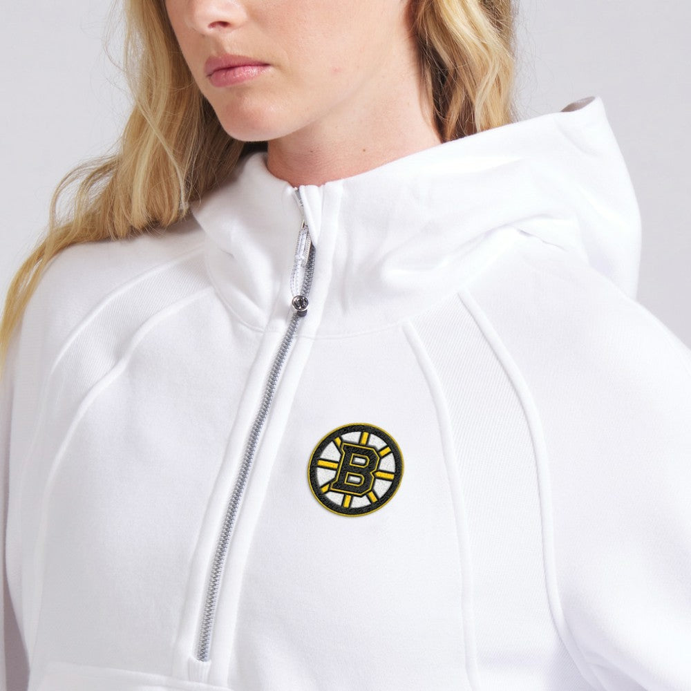 Boston Bruins lululemon Women's Scuba Oversized Half-Zip Hoodie - White - NHL 202168470