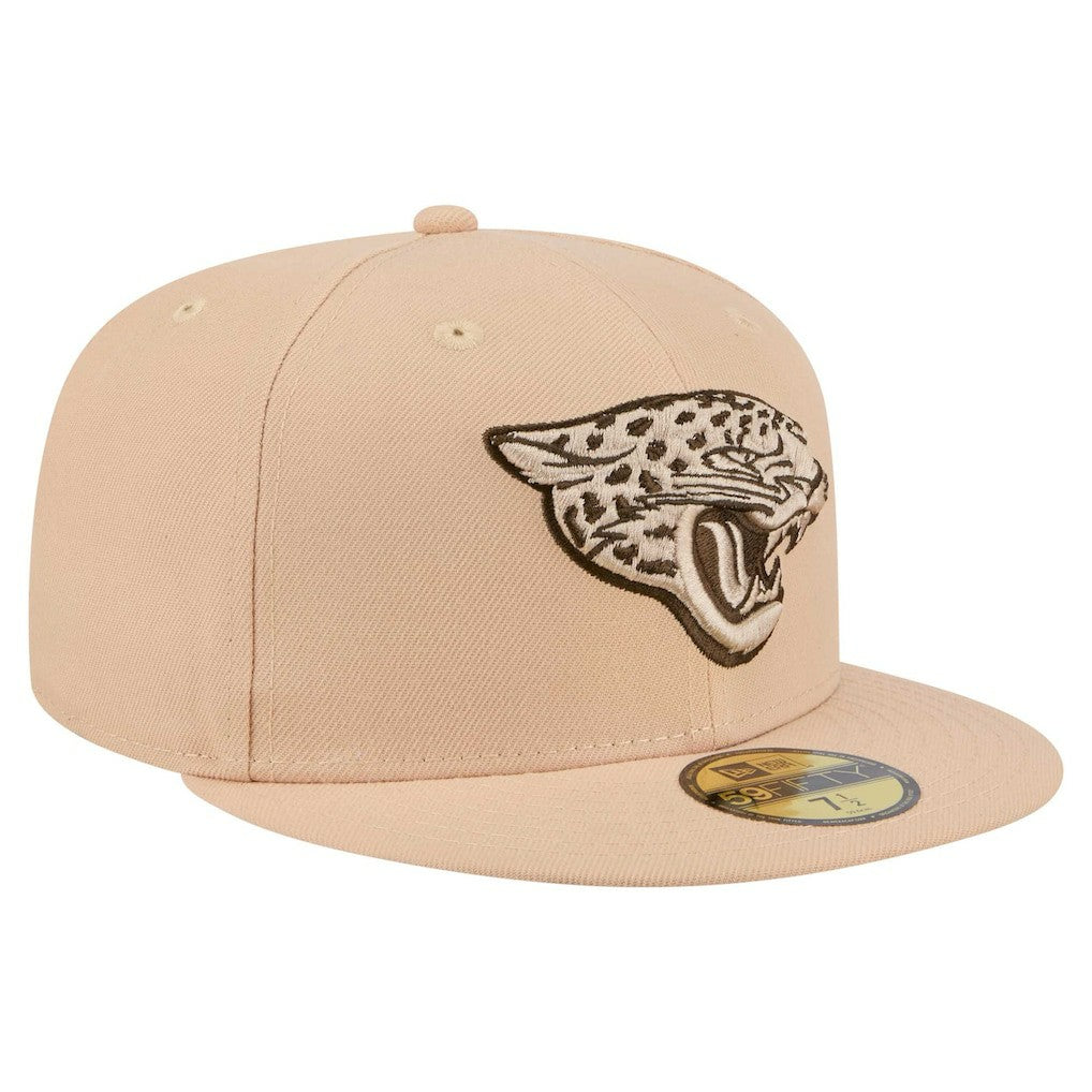 Jacksonville Jaguars New Era Candied Pecan 59FIFTY Fitted Hat Tan