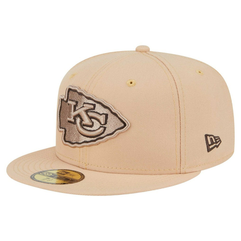 Kansas City Chiefs New Era Candied Pecan 59FIFTY Fitted Hat Tan