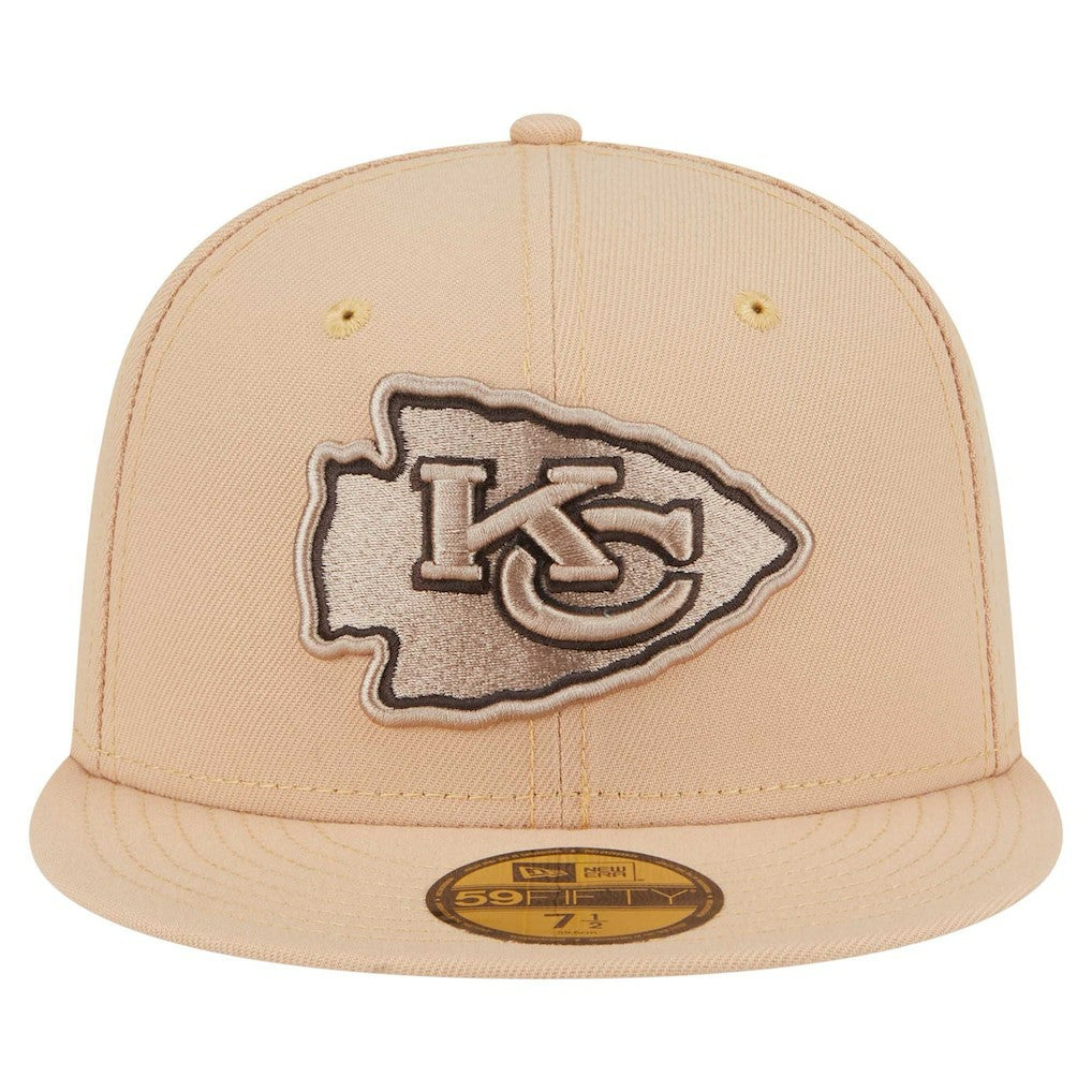 Kansas City Chiefs New Era Candied Pecan 59FIFTY Fitted Hat Tan