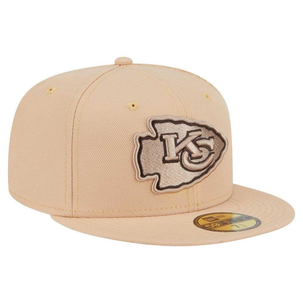 Kansas City Chiefs New Era Candied Pecan 59FIFTY Fitted Hat Tan