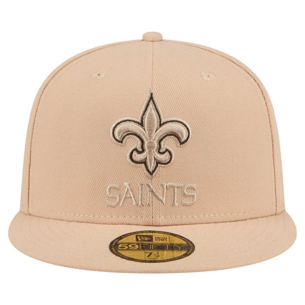 New Orleans Saints New Era Candied Pecan 59FIFTY Fitted Hat Tan