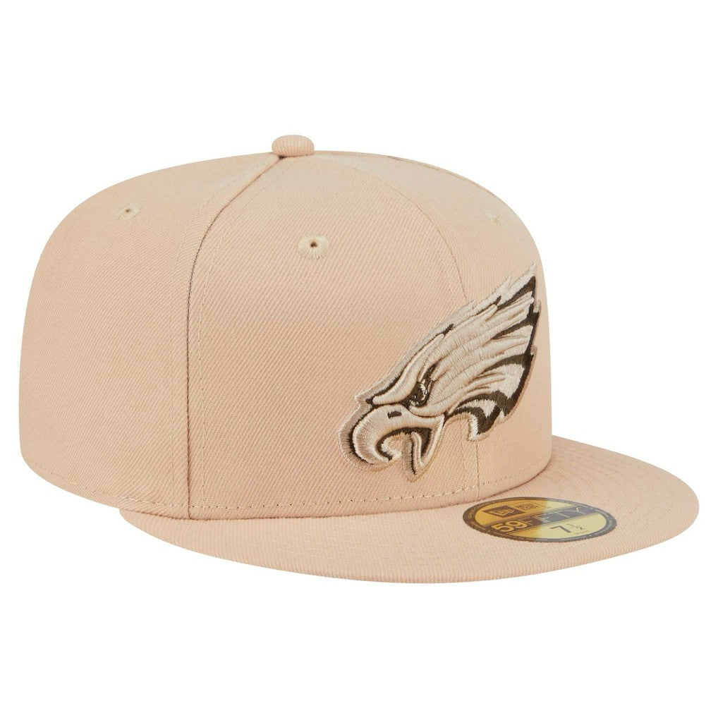 Philadelphia Eagles New Era Candied Pecan 59FIFTY Fitted Hat Tan